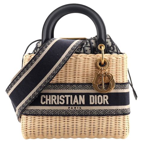 dior bag oblique tote|christian dior wicker bag.